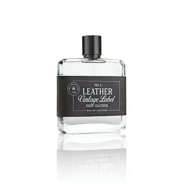 Tru Fragrance No. 4 Leather Vintage Label Deep Leather