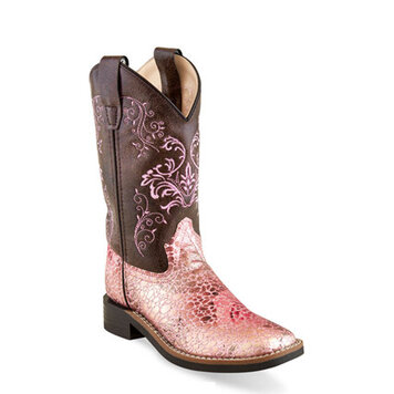 Old West Youth Pink Crackle