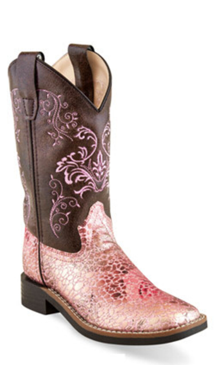 Old West Youth Pink Crackle