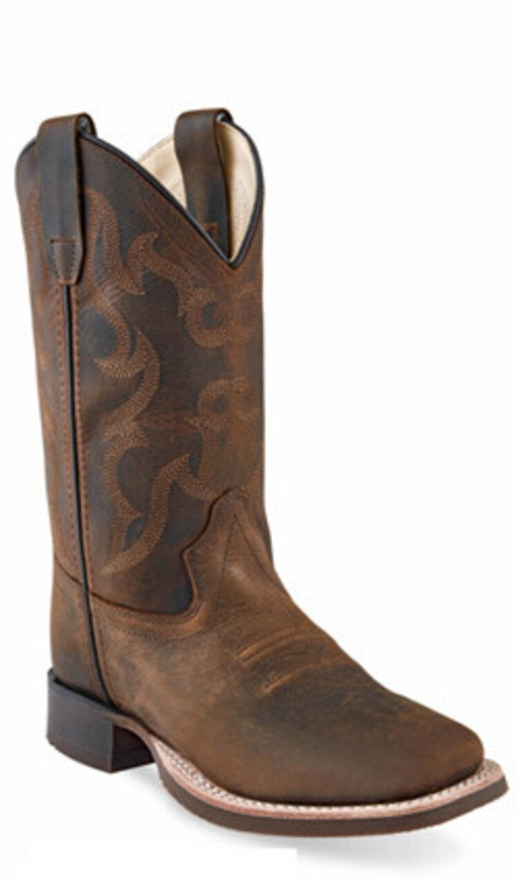 Old West Youth Goodyear Welted Brown