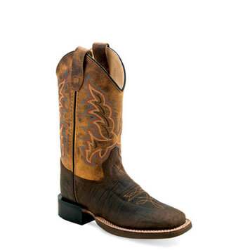 Old West Youth Rubber Sole Brown