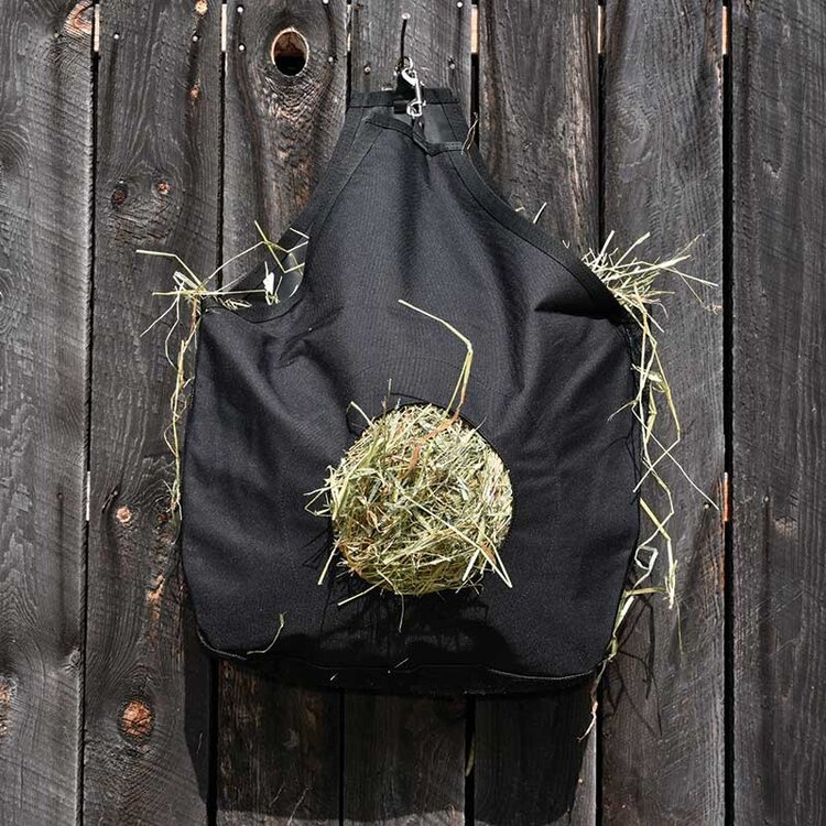 Partrade Top Load Hay Bag Mesh Bottom Black