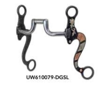 Cowboy Tack Texas Daisy Hinged Port Medium Shank