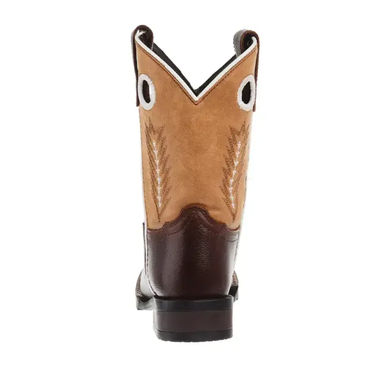 Roper Youth James Brown Leather Vamp w/ Tan Boot