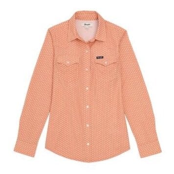 Wrangler Performance Button Down Aria Orange