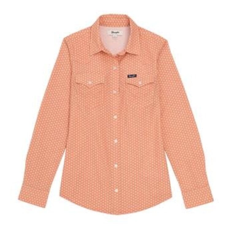 Wrangler Performance Button Down Aria Orange