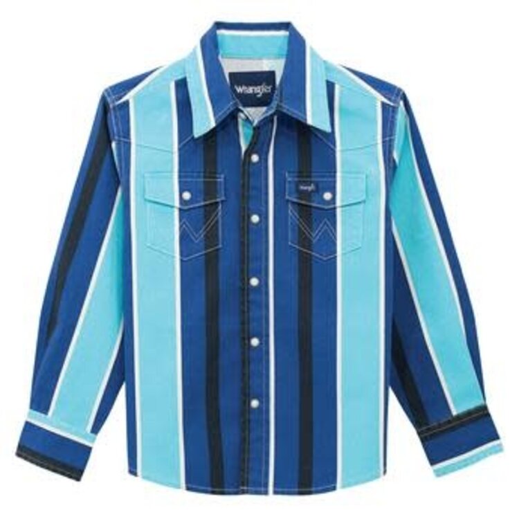 Wrangler Youth Brushpopper Stripe Multi Blue