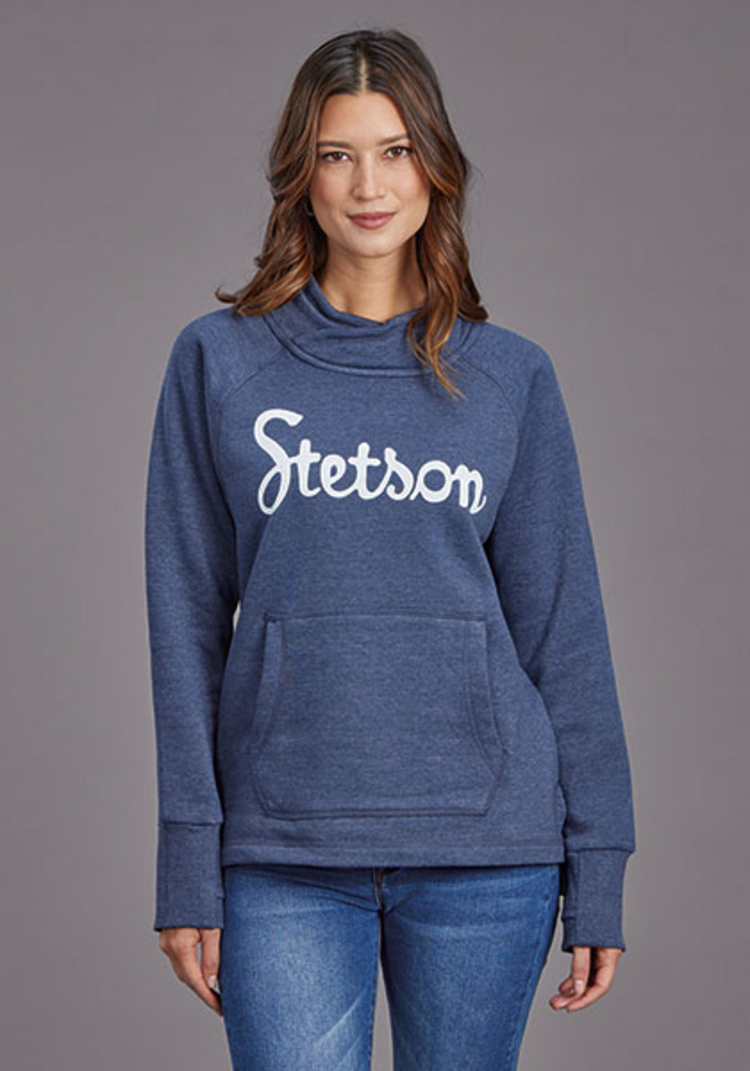 Stetson Script Hoodie Blue