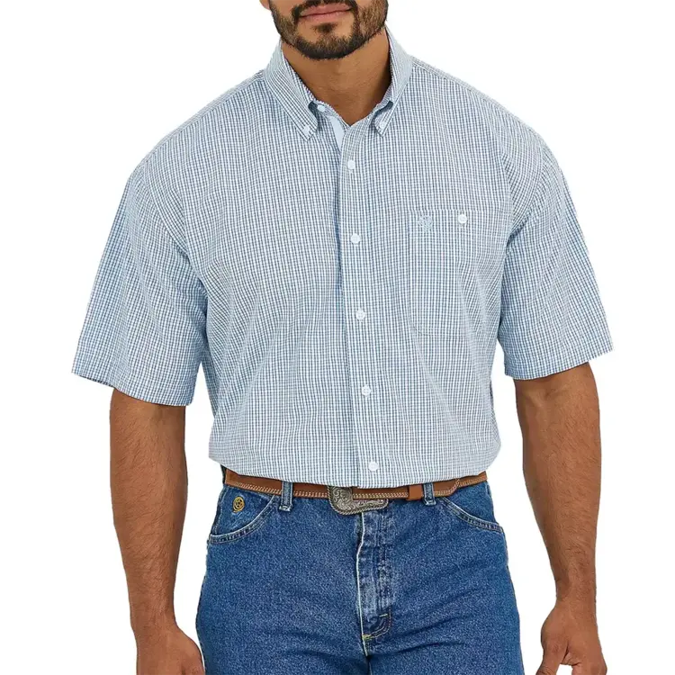 Wrangler George Strait Button White Blue