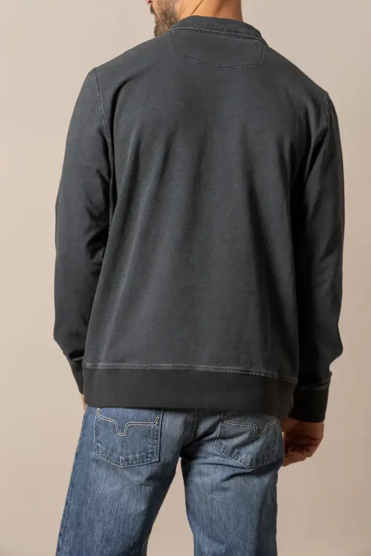 Kimes Ranch Rowell 1/4 Zip Sweatshirt Charcoal