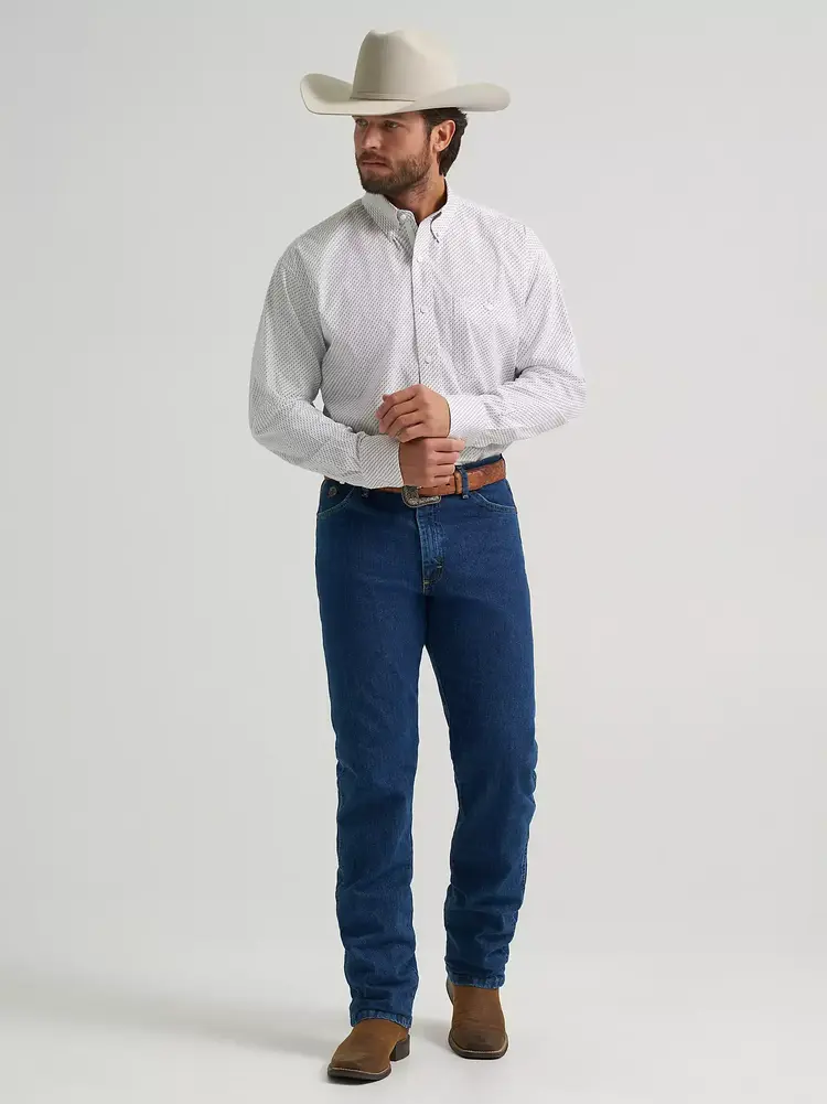 Wrangler George Strait One Pocket White Print