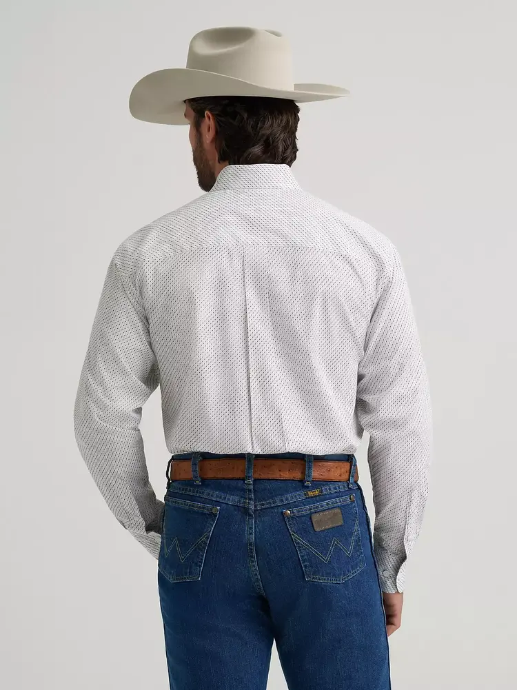 Wrangler George Strait One Pocket White Print