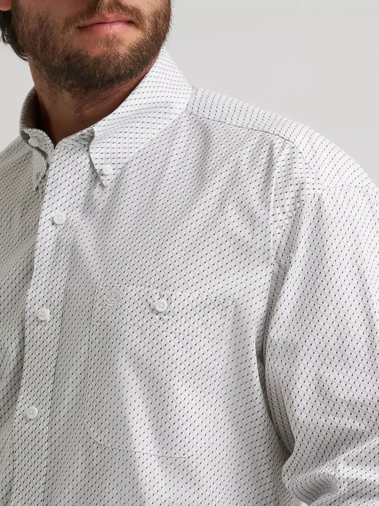Wrangler George Strait One Pocket White Print