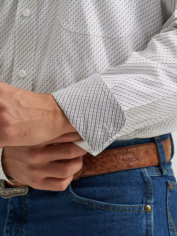 Wrangler George Strait One Pocket White Print