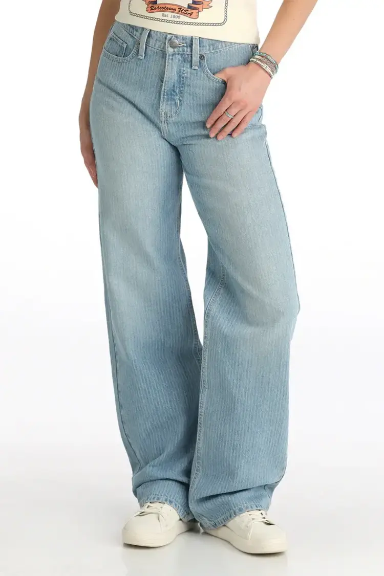 Cruel Denim Casey High Rise Loose Light Stone