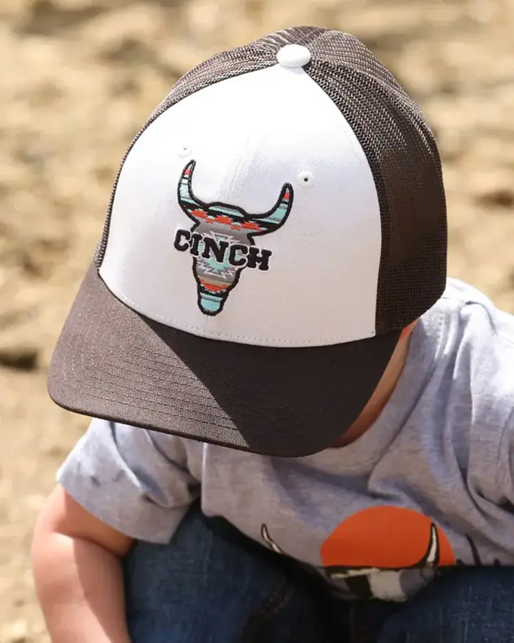 Cinch Youth Aztec Skull Cap