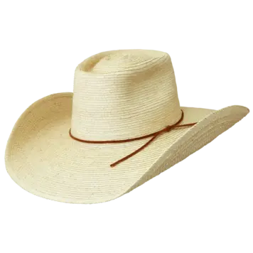 SunBody Hats 4.5" Oak Colored Palm Leaf Reata III