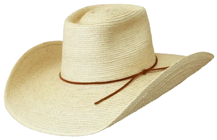 SunBody Hats 4.5" Oak Colored Palm Leaf Reata III