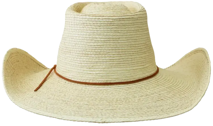 SunBody Hats 4.5" Oak Colored Palm Leaf Reata III
