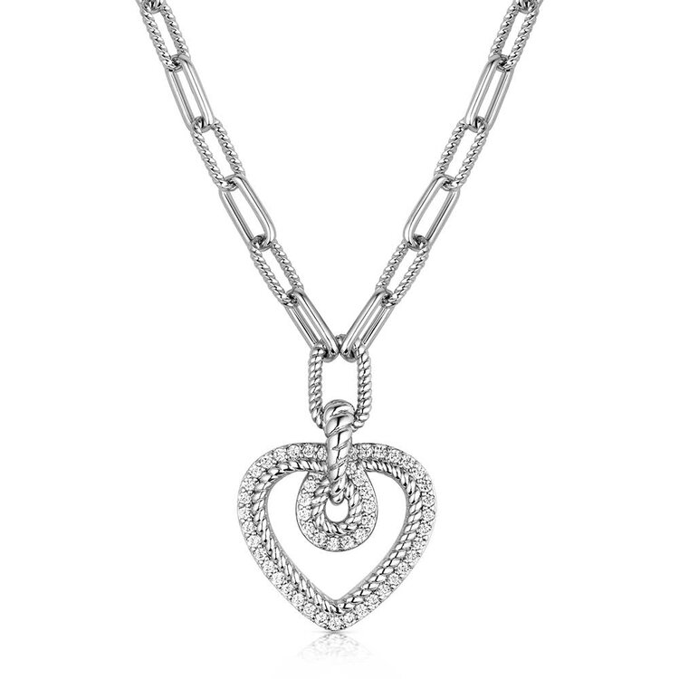 Montana Silversmiths Heart of Radiance Crystal Necklace