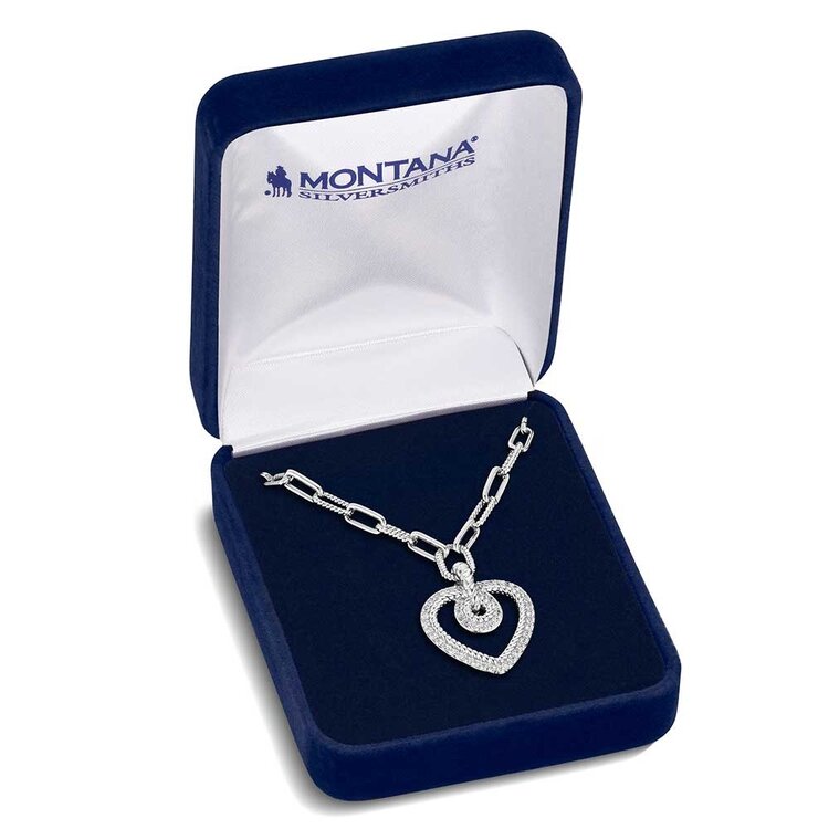 Montana Silversmiths Heart of Radiance Crystal Necklace