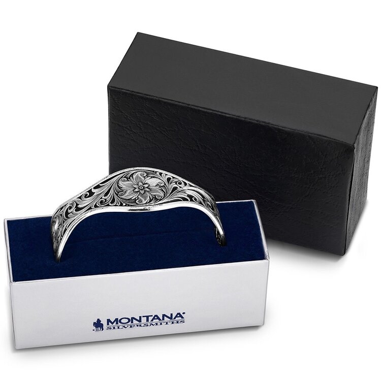 Montana Silversmiths Desert Marigold Floral Cuff Bracelet