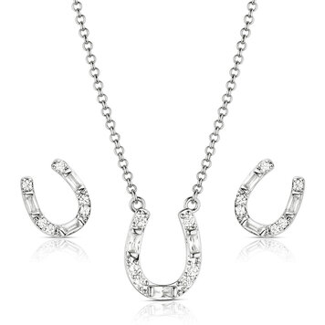 Montana Silversmiths Lucky Stride Horseshoe Jewelry Set