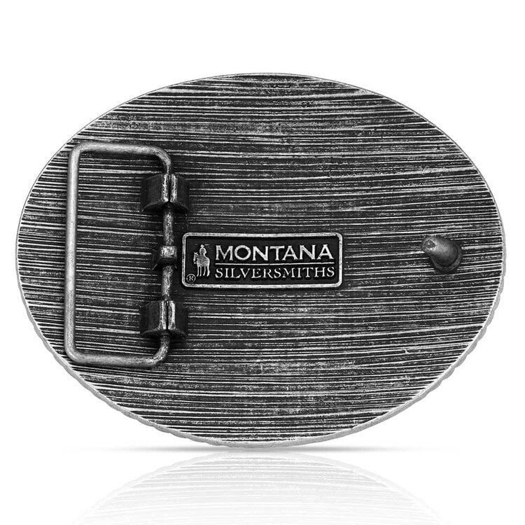 Montana Silversmiths Two Tone Stockyard Buckle