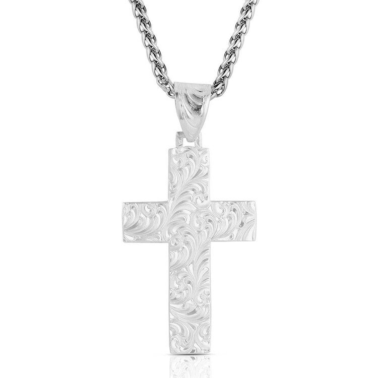 Montana Silversmiths Granite Peak Cross Necklace