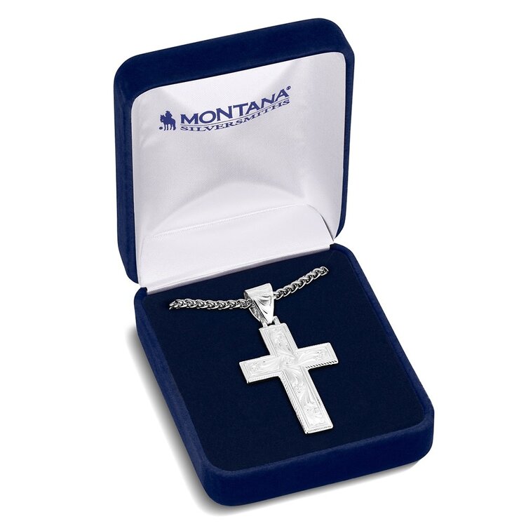 Montana Silversmiths Granite Peak Cross Necklace