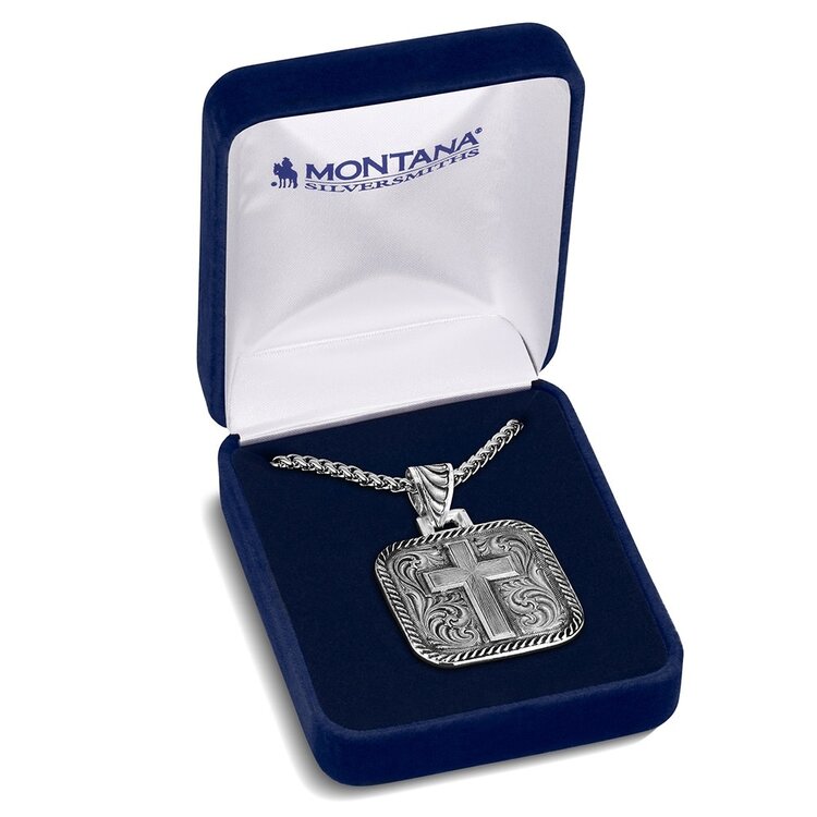Montana Silversmiths Ironwood Cross Necklace