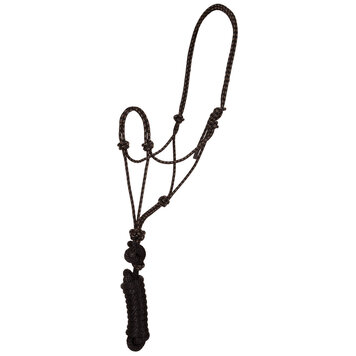 Mountain Rope Halter & Lead Black/Tan