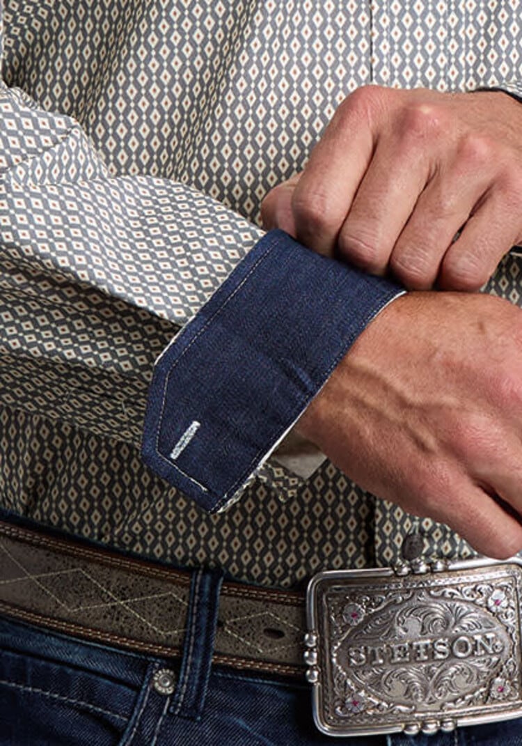 Stetson Running Diamonds Button Down