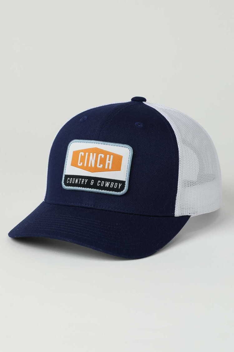Cinch Trucker Cap Royal Blue Patch