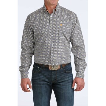Cinch Royal Blue Gold Button Down