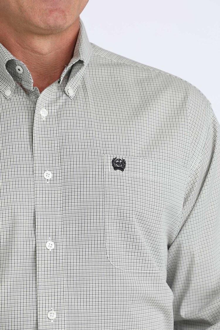 Cinch Classic White Plaid Button Down