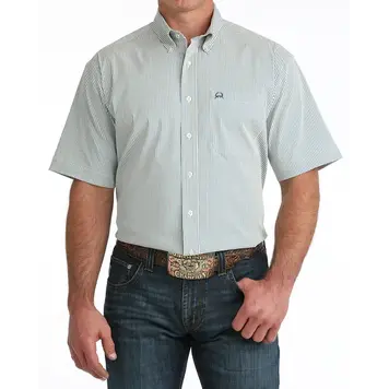 Cinch Arenaflex Blue Stripe Button Down