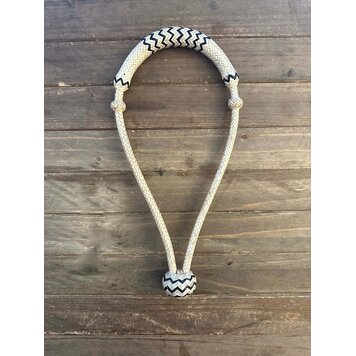 Traditional Rawhide Braiders Bosal 1/4" Natural Rawhide Black Accents