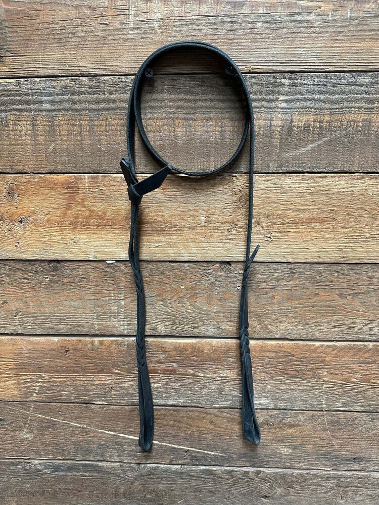Traditional Rawhide Braiders Bosal Hanger Latigo Harness Leather Black