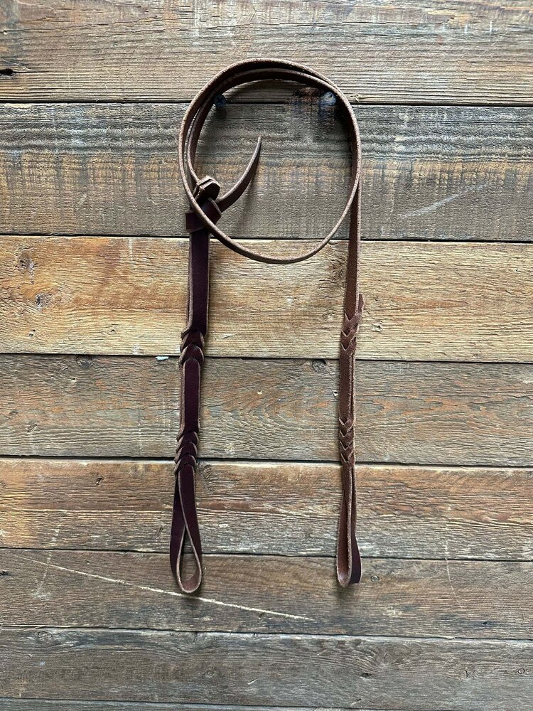 Traditional Rawhide Braiders Bosal Hanger Latigo Harness Leather Reddish Brown