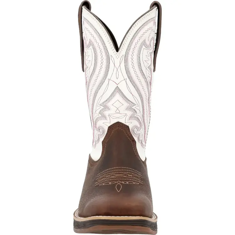 Durango Lady Rebel Ultra Lite Coffee Crazy Horse White