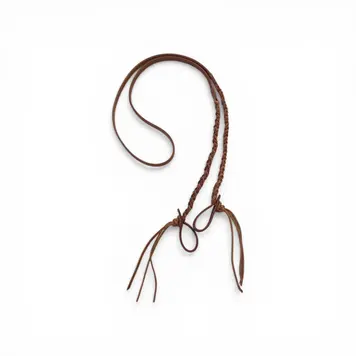 Berlin Custom Leather Two Tone Braided Roper Reins 5/8" x 8'