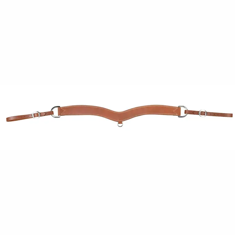 Berlin Custom Leather Golden Oil Roughout Steer Tripping Breast Collar