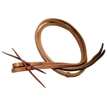 Berlin Custom Leather Doubled & Stitched Split Reins 5/8'' x 7.5'