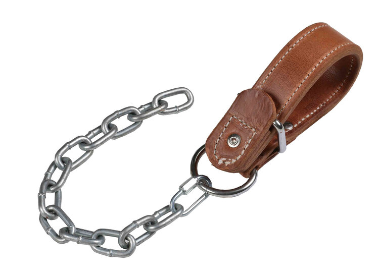 Berlin Custom Leather Single Hobble W/ Kick Chain
