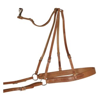 Berlin Custom Leather Leather Mule Breeching w/ Stainless Hardware