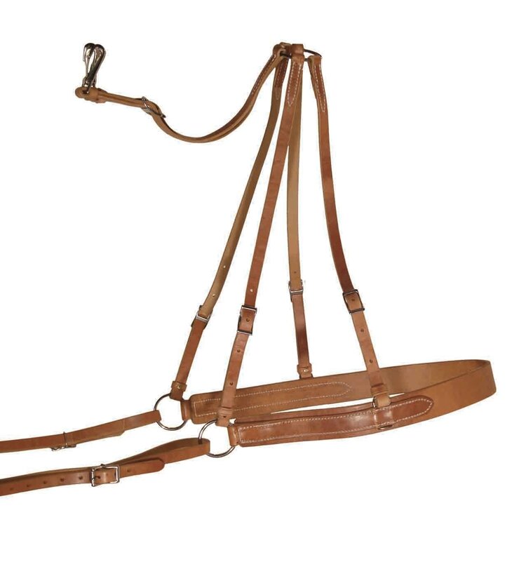 Berlin Custom Leather Leather Mule Breeching w/ Stainless Hardware