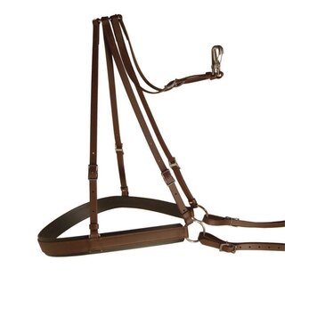 Berlin Custom Leather Biothane Mule Breeching w/ Stainless Black Brown