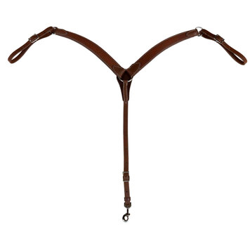 Berlin Custom Leather Ranch Brand Contour Breast Collar Oiled