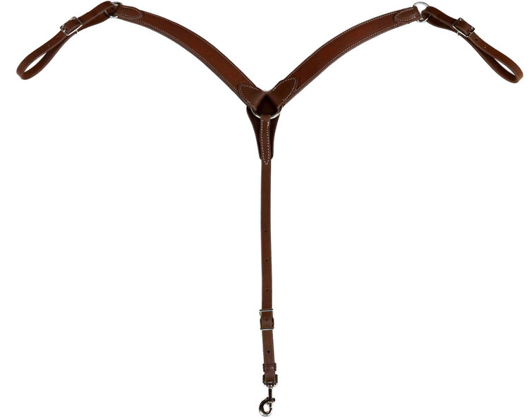 Berlin Custom Leather Ranch Brand Contour Breast Collar Oiled